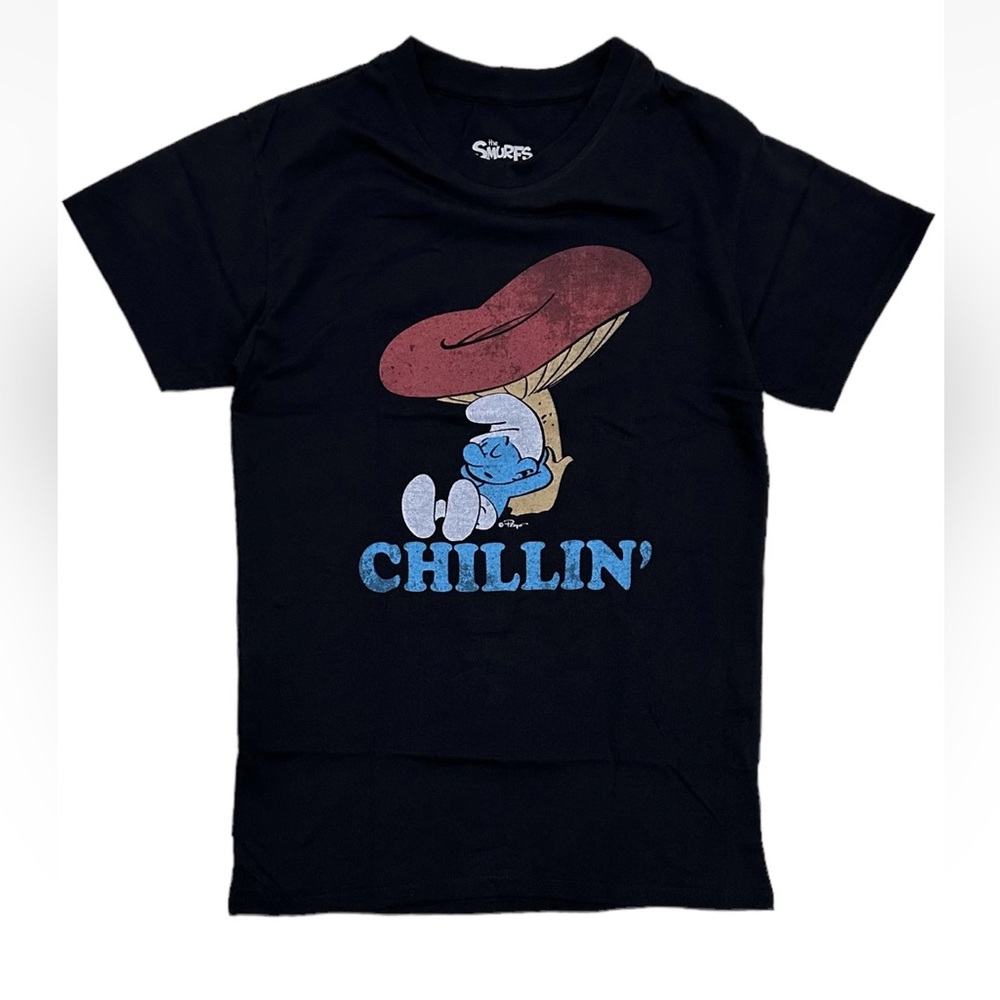 The Smurfs Chillin’ Distressed T-Shirt